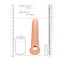 RealRock Penismouw 9 - 21,5 cm - Natuurlijk