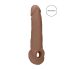 RealRock Penismouw 9 - 21,5 cm - donker natuurkleur
