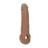 RealRock Penismouw 9 - 21,5 cm - donker natuurkleur