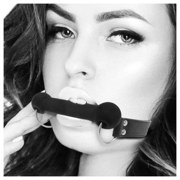 Ouch! - botvormig mondknevel (zwart)