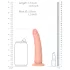 RealRock Slim - realistische dildo - 15,5 cm - huidkleur
