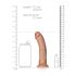 RealRock - Realistische dildo - 15,5 cm (donker natuur)