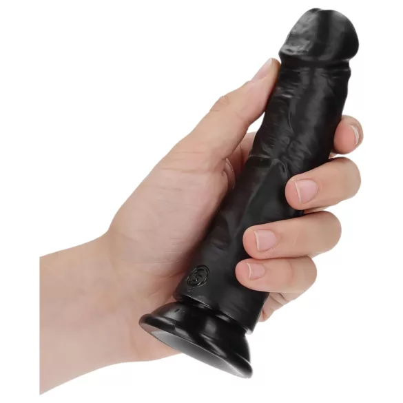 RealRock - realistische dildo met zuignap - 15,5cm - zwart