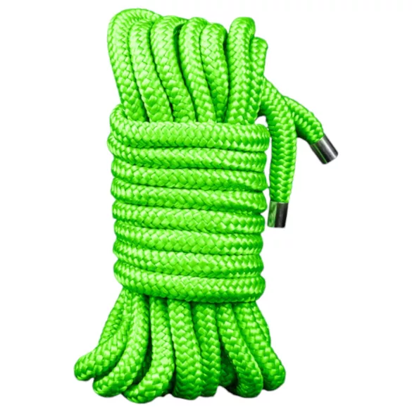 Ouch! - bondage touw - glow in the dark - 10 meter - groen