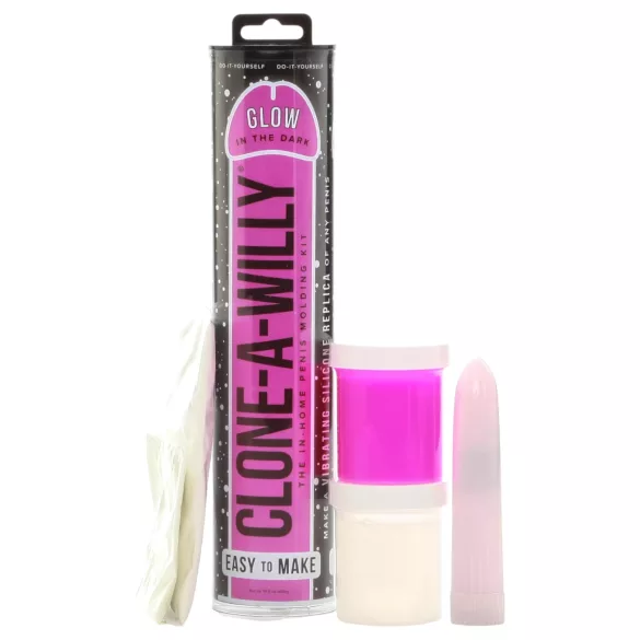Clone-a-Willy - penis duplicator set - oplichtend - roze