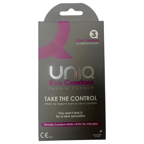 Uniq Eva - latexvrije vrouwencondooms - 3 stuks
