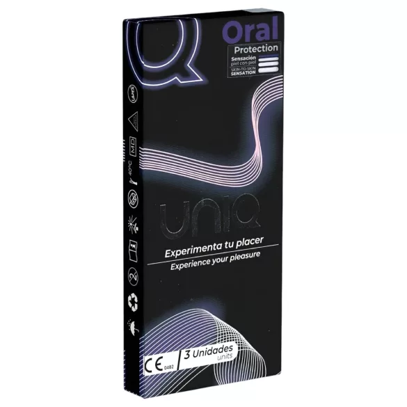 Uniq - latexvrije orale condooms - 3 stuks