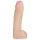 Doc Johnson Vac-U-Lock Hung 12 - realistische dildo met ballen (natuurkleur)