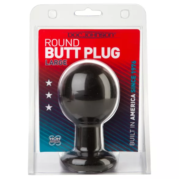 Doc Johnson The Classic - ronde anale plug (zwart) - L