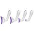 Doc Johnson Intimate - Vibrerende zuigpomp set (paars)