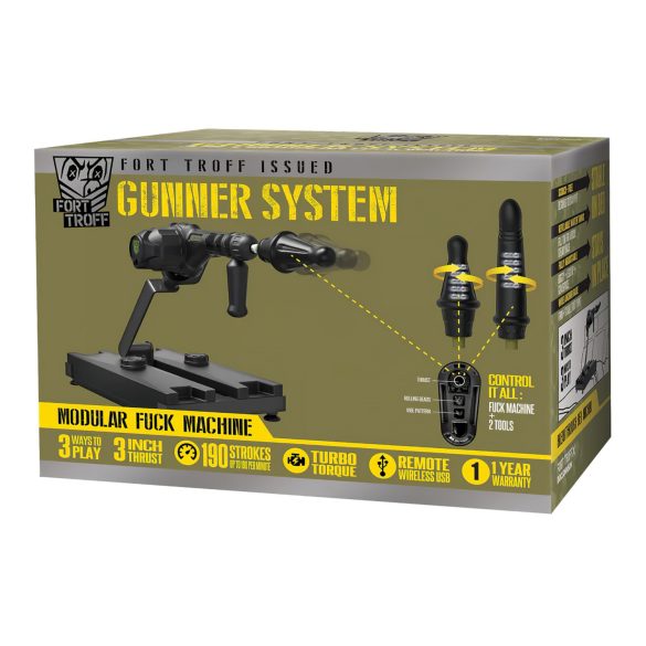 Doc Johnson Gunner System - seksmachine (zwart)