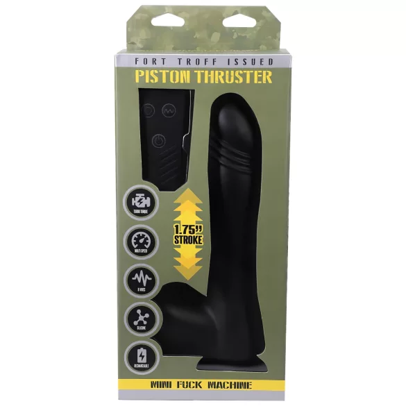 Doc Johnson - Mini F-Machine stoot vibrator - draadloos - zwart