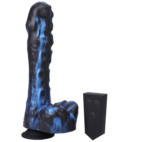 Doc Johnson Mini F-Machine Tendril - draadloze thrust vibrator (blauw)