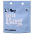 Doc Johnson C-Ring - silicone penisring (zwart)
