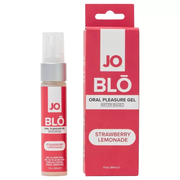 System JO BLO - gearomatiseerde orale gel, aardbei-limonade (30 ml)