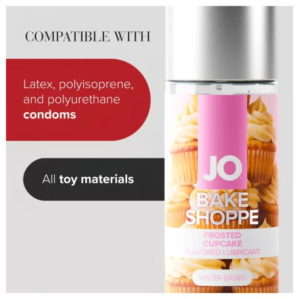 System JO Bake Shoppe - glijmiddel met smaak, geglazuurde muffin (60 ml)