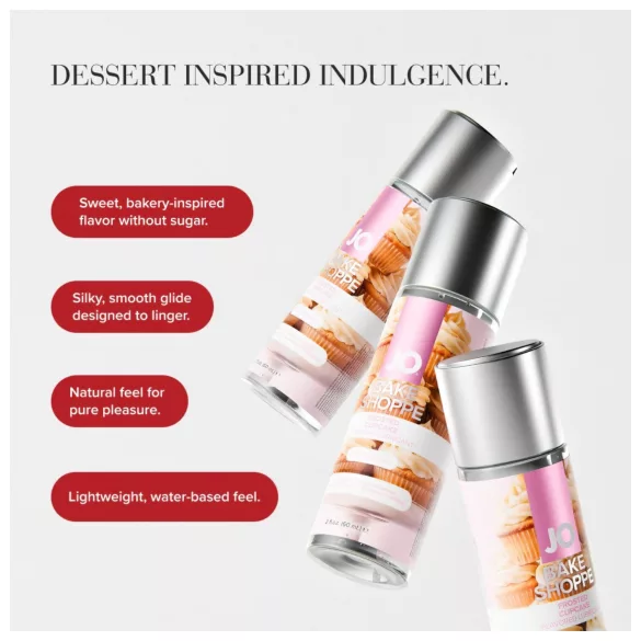 System JO Bake Shoppe - glijmiddel met smaak, geglazuurde muffin (60 ml)