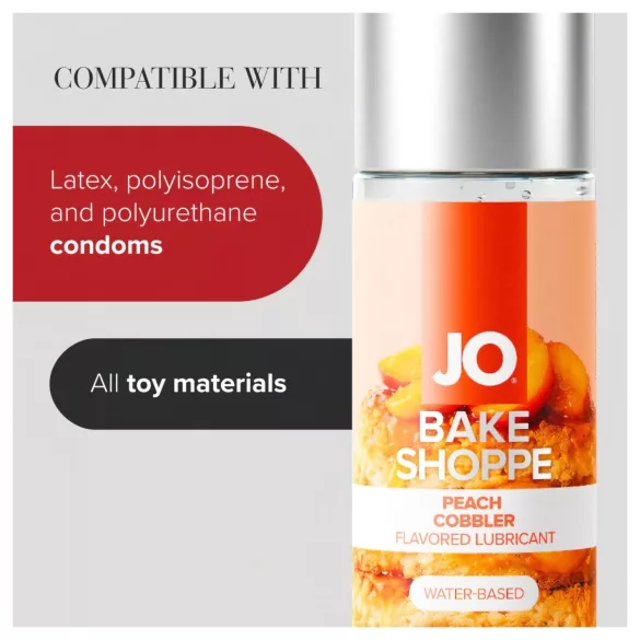 System JO Bake Shoppe - glijmiddel met smaak, perziktaart (60 ml)
