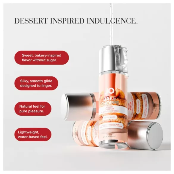 System JO Bake Shoppe - glijmiddel met smaak, perziktaart (60 ml)