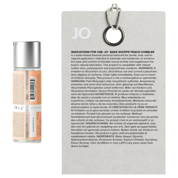 System JO Bake Shoppe - glijmiddel met smaak, perziktaart (60 ml)