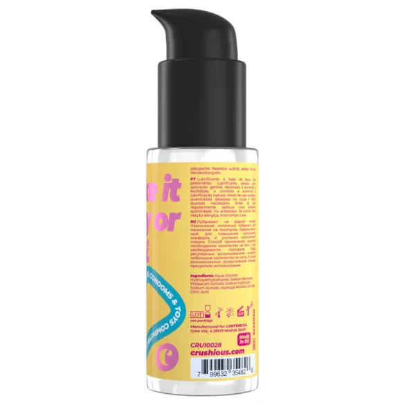 Crushious - glijmiddel op waterbasis (50 ml)