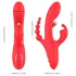 Bestoy - Vibrator met 3 armen en tong - Rood