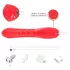 Bestoy - Vibrator met 3 armen en tong - Rood