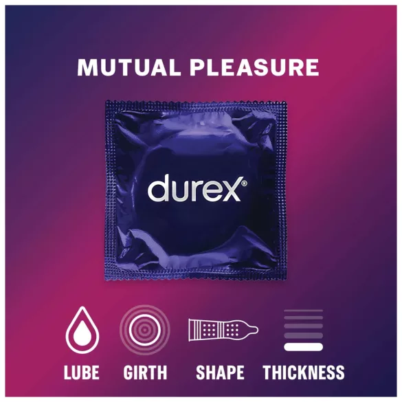 Durex Mutual Pleasure - vertraagde condooms (3 stuks)