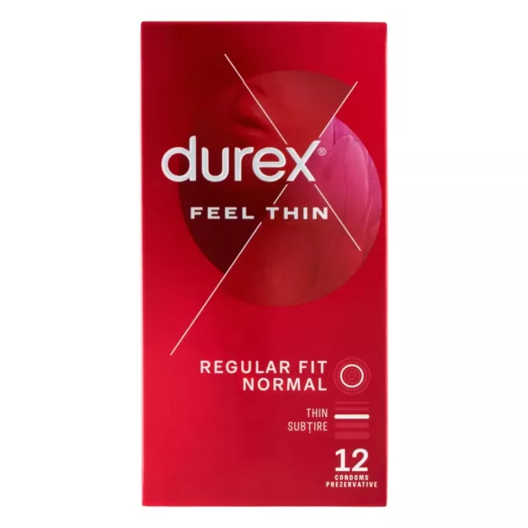 Durex Feel Thin - condoom - ultradun voor natuurlijk gevoel - 12 stuks