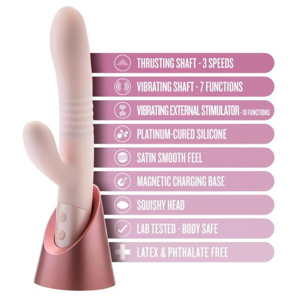Blush Fraya - clitorale stootvibrator met arm - siliconen - roze