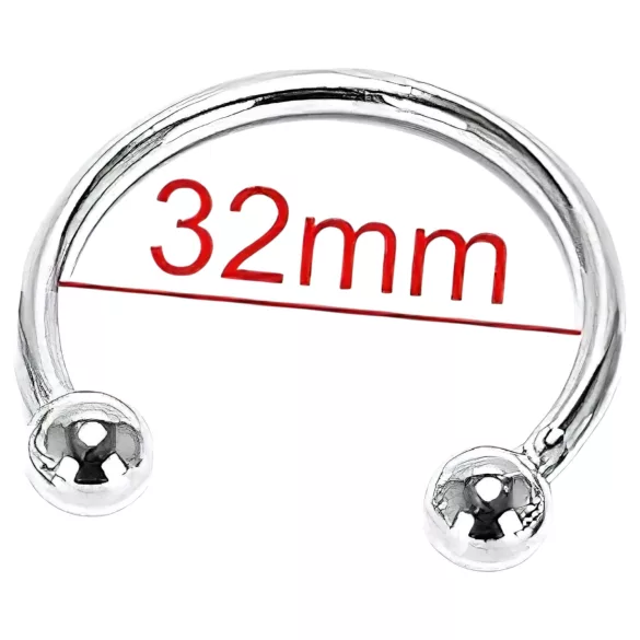 Rozsdamentes Staal Penisring - Ejakulatie Vertraging - 32mm
