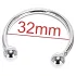 Rozsdamentes Staal Penisring - Ejakulatie Vertraging - 32mm