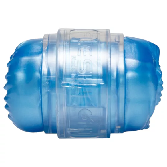 Fleshlight Quickshot Vantage - doorzichtige dubbele masturbator (blauw)