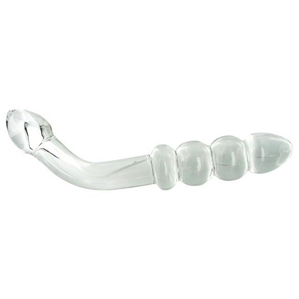 Prisms Hamsa - glazen dildo dubbelzijdig - G-spot - transparant