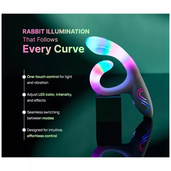 Paradise Illumination - vibrator met lichtgevende clitorisstimulator (wit)