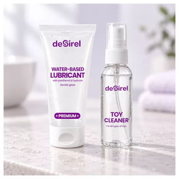 Desirel reiniger en glijmiddel (2 × 50 ml)