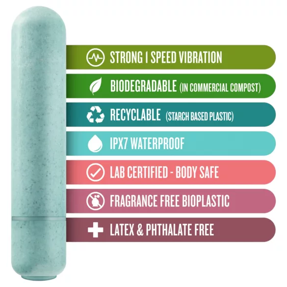 Gaia Eco M - milieuvriendelijke staafvibrator (turkoois) - medium