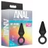 Anal Adventures Platinum S - anale plug (zwart) - klein