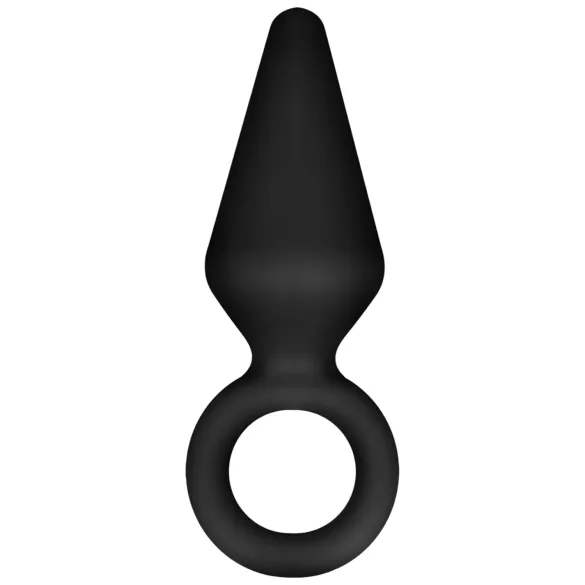 Anal Adventures Platinum S - anale plug (zwart) - klein