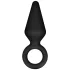 Anal Adventures Platinum S - anale plug (zwart) - klein