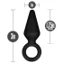 Anal Adventures Platinum S - anale plug (zwart) - klein