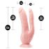 Dr. Skin 8 - natuurlijke dubbele zuignap dildo