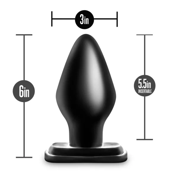 Blush Anal Adventures - XXL buttplug (zwart)