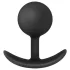 Anal Adventures Platinum - vibrerende buttplug - siliconen - zwart