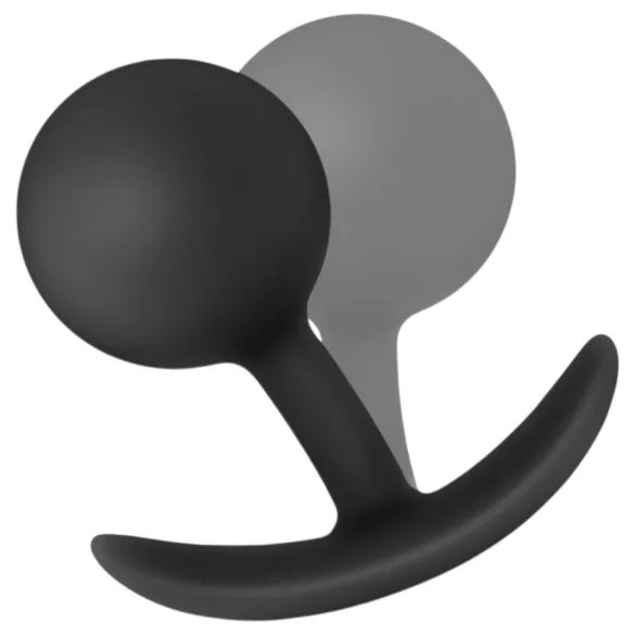 Anal Adventures Platinum - vibrerende buttplug - siliconen - zwart