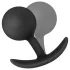 Anal Adventures Platinum - vibrerende buttplug - siliconen - zwart