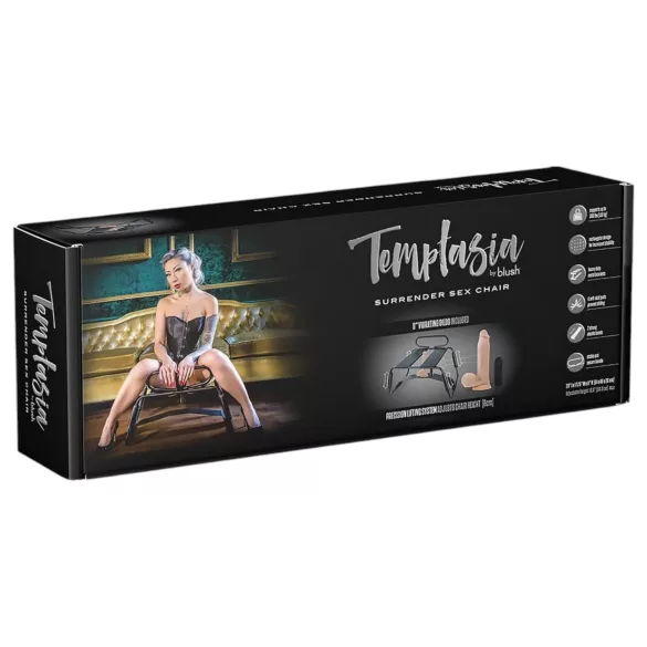 Temptasia - seksschommel met vibrator - zwart/naturel