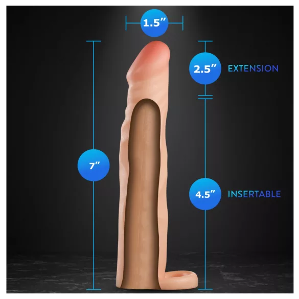 Performance Plus 2,5 - penismantel met één ring (natuurlijk)