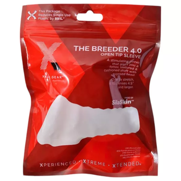 Perfect Fit Breeder - open penismantel - 10 cm - wit