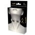 Coquette – Choker met strassteentjes en hartvormige hanger (zwart)